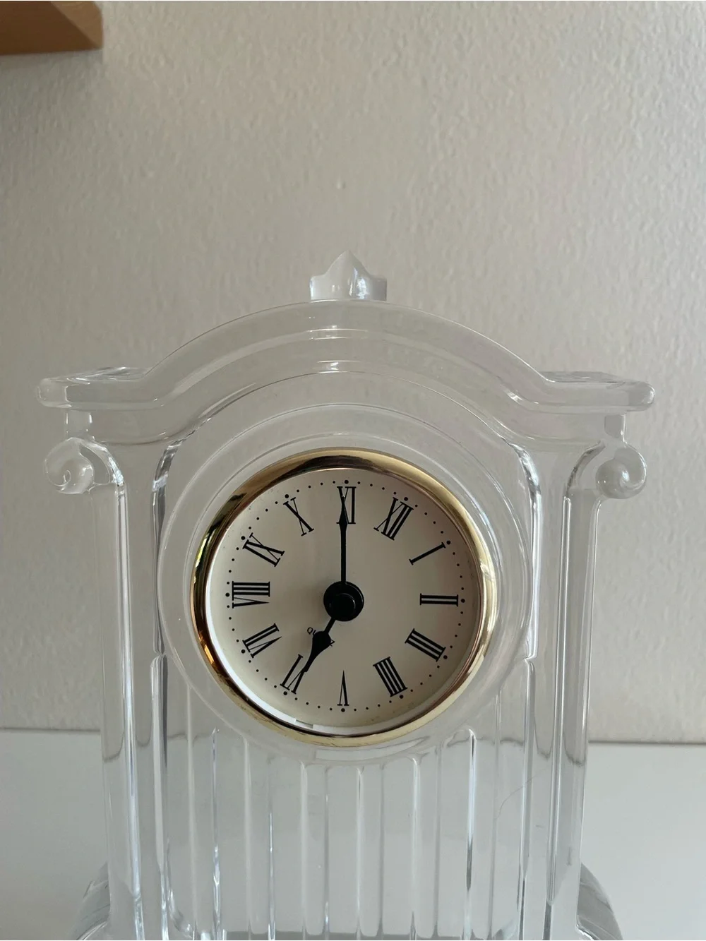 Vintage glass mantel